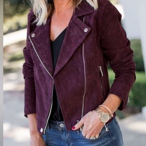 SL8 by BlankNYC Marion Suede Moto Jacket